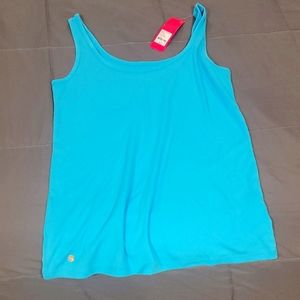 Woman's tank top aqua blue Lily Pultizer. Never worn. Tags on